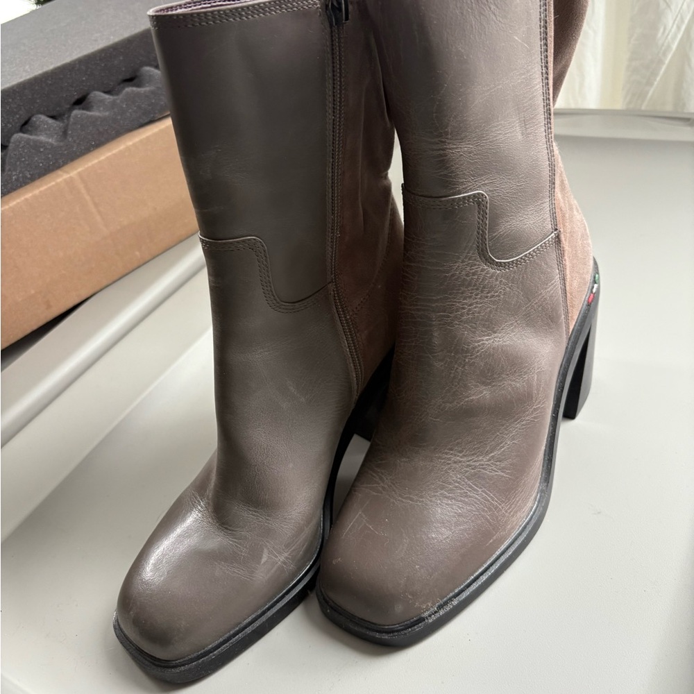 Stylish Brown Leather Boots
